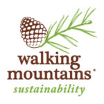 Walking Mountains Logotipo de sostenibilidad apilado