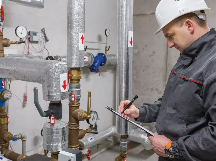 engineer checking things